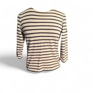Saint James Women's Top - Navy and Cream Stripes